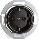 Mustat bakeliittipistorasiat