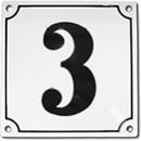 Siirry ryhmään Emaliset numerokilvet, kork. 12 cm