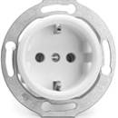 Valkoiset bakeliittipistorasiat