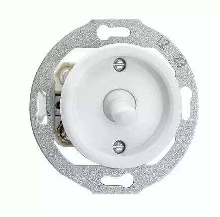 Vaihtokytkin (posliinikehykselle) - Valkoiset pistorasiat ja kytkimet, THPG - 516-144-10 - 1