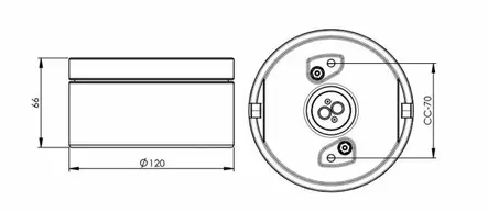 Valaisin Cool high (IP44) - IFÖ -kattovalaisimet, posliiniset - 7352-400-10 - 2