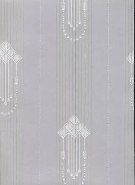 Paperitapetti Wiener Jugend, harmaa-valkoinen - Pihlgren & Ritola -tapetit - 69680 - 1