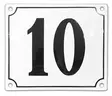 Talonumero 20 x 16 cm, emaloitu - Emaliset numerokilvet, kork. 16 cm - 944-211-10 - 1