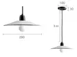 Riippuvalaisin, halk. 28 cm - Emaloidut valaisimet - 320-200-20 - 2