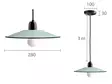 Riippuvalaisin, halk. 28 cm - Emaloidut valaisimet - 320-200-30 - 2