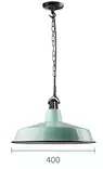 Riippuvalaisin, halk. 40 cm - Emaloidut valaisimet - 320-300-30 - 2