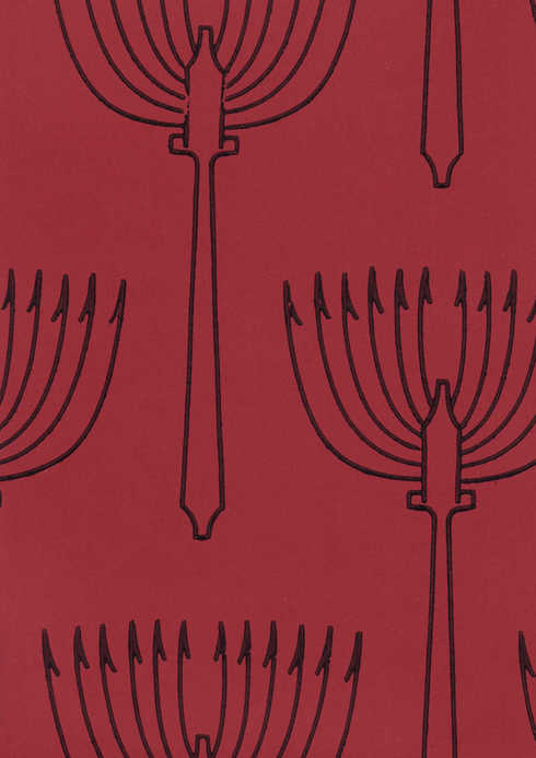 Paperitapetti Atrain, musta-punainen - Pihlgren & Ritola -tapetit - 69760 - 1