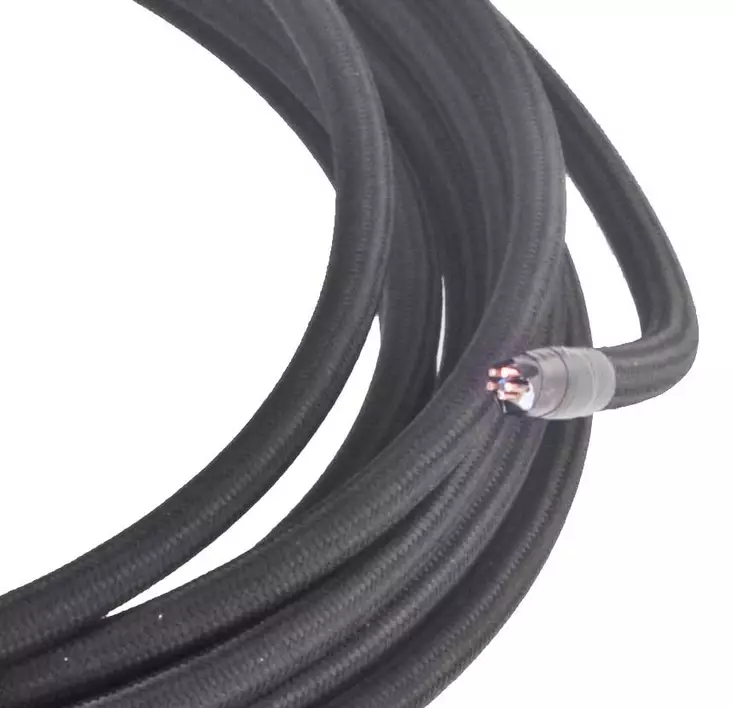 Pintavetojohto 5x2,5 (musta) - Kankaiset pinta-asennusjohdot - 760-020-70 - 1