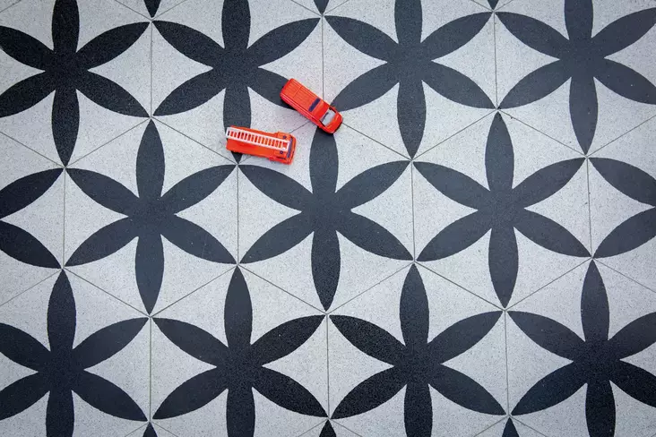 Sementtilaatta - Kaksiväriset VIA -sementtilaatat - 760860 - 1