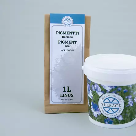 Harmaa, täysmatta - Vesiohenteiset sisämaalit - 864-008-1 - 1