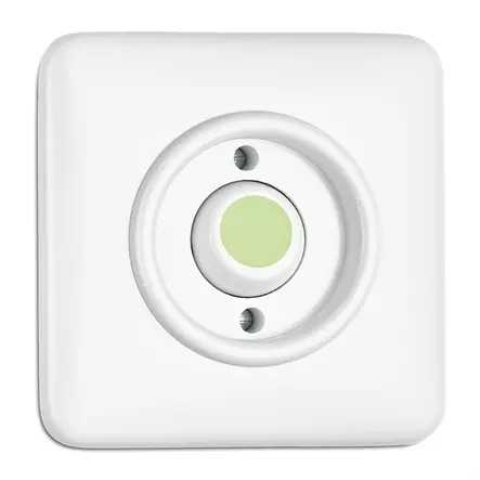 Impulssikytkin, valaistu painonappi - Valkoiset bakeliittikytkimet - 516-140-141 - 1