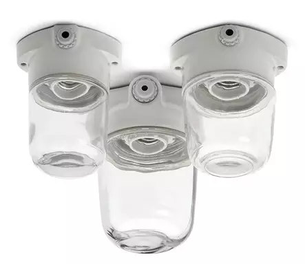 Kattovalaisin, kirkkaalla lasilla (IP54) - LISILUX -kattovalaisimet, posliiniset - 504-002-1 - 2