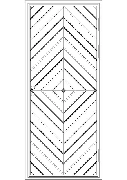 Paneloitu ulko-ovi - Paneloidut ulko-ovet - 100-904-1 - 3