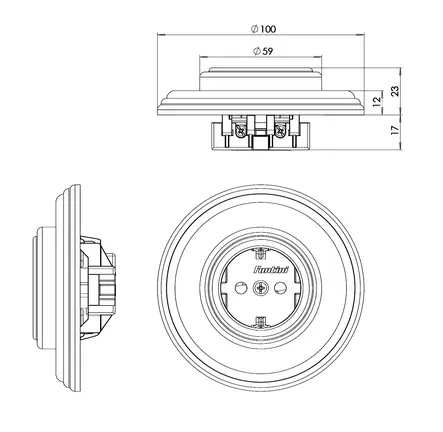 Pistorasia - Mustat posliinipistorasiat - 517-027-11 - 2