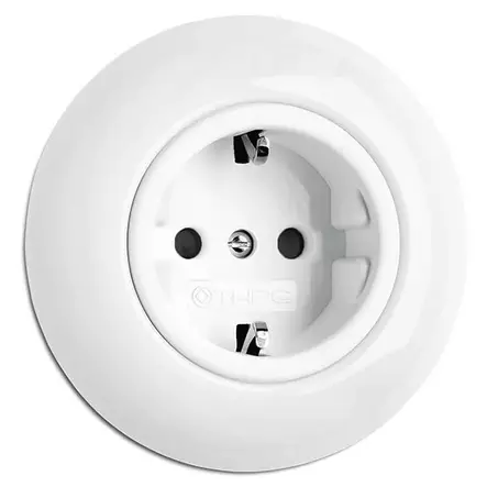 Pistorasia - Valkoiset pistorasiat ja kytkimet, THPG - 617-144-1 - 1