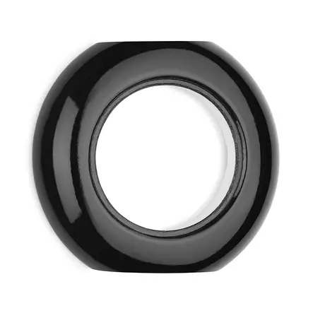 Pyöreä kehys, keskiosa, posliininen - Mustat pistorasiat ja kytkimet, THPG - 518-155-21 - 1