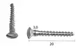 Linssikantainen uraruuvi 3,0 x 20 - Linssikantaiset uraruuvit - 890-004-11 - 2