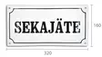 Sekajäte -emalikyltti - Muut kyltit - 946-081-41 - 2