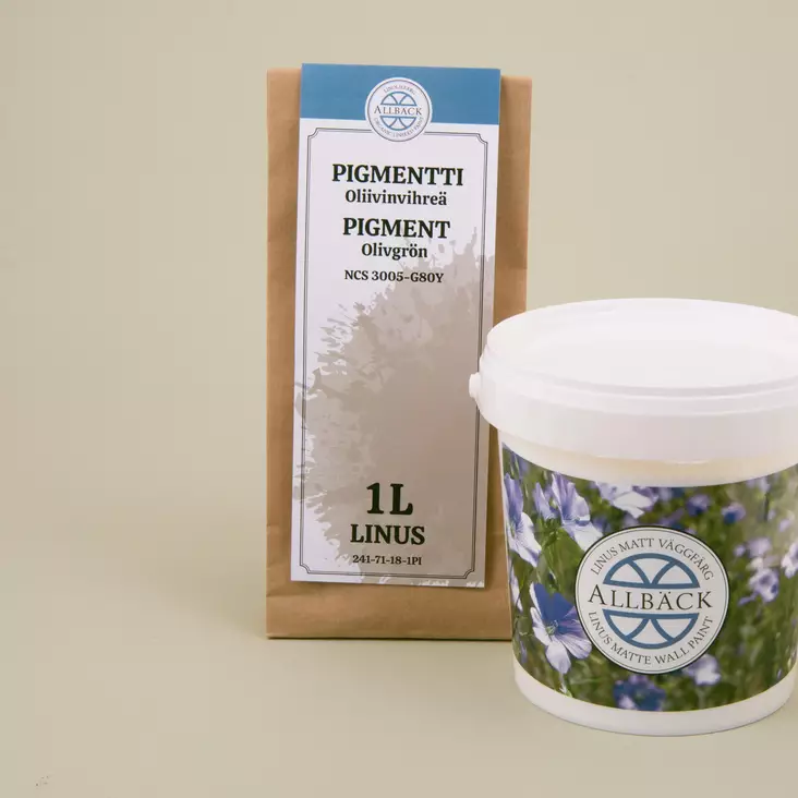 Oliivinvihreä, täysmatta - Vesiohenteiset sisämaalit - 864-003-1 - 1