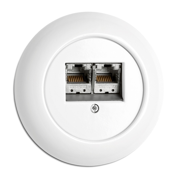 Data ja data - Valkoiset pistorasiat ja kytkimet, THPG - 617-144-11 - 1