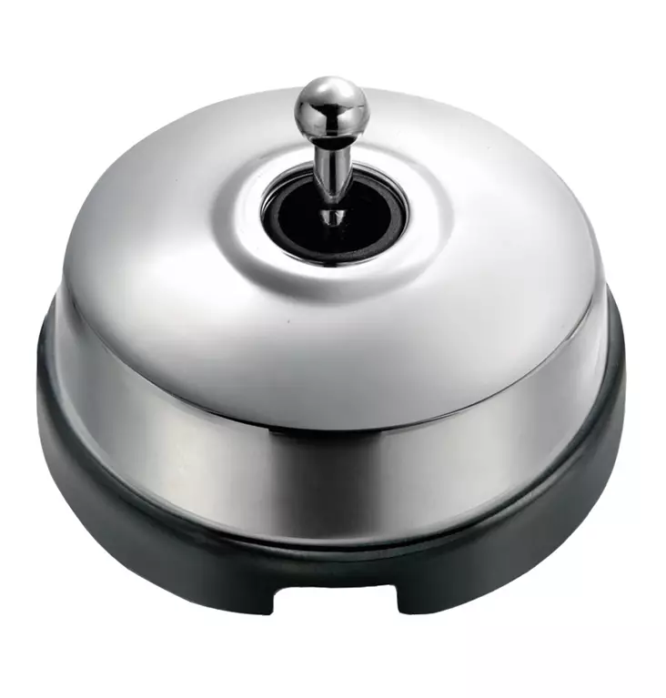 Impulssikytkin Dimbler, johtoaukolla - Mustat posliinikytkimet - 519-348-11 - 1