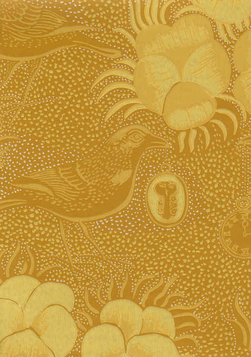 Paperitapetti Kiurujen y=C3=B6, keltainen - Kiurujen yö - 68631 - 1