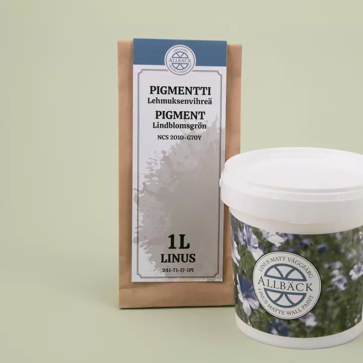 Lehmuksenvihreä, täysmatta - Vesiohenteiset sisämaalit - 864-004-1 - 1