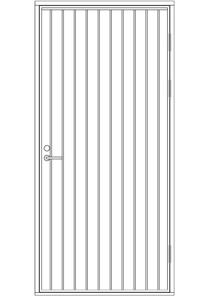 Paneloitu ulko-ovi - Paneloidut ulko-ovet - 100-902-1 - 1