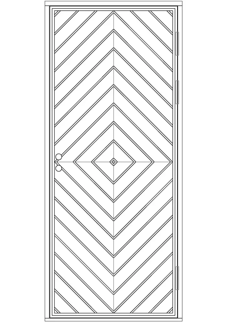 Paneloitu ulko-ovi - Paneloidut ulko-ovet - 100-904-1 - 3