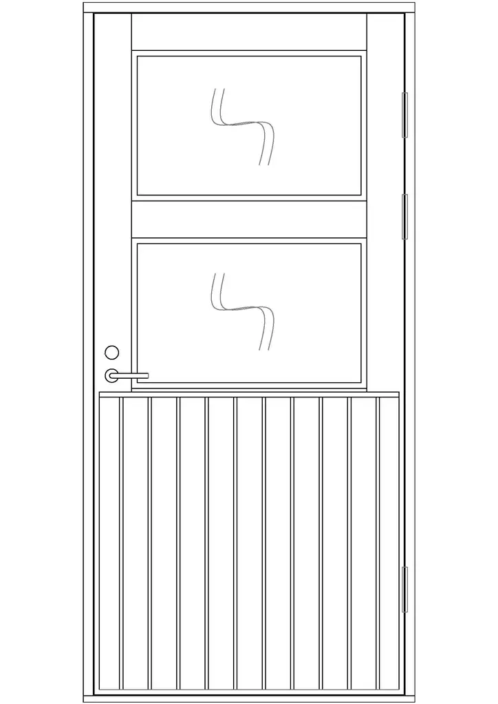 Paneloitu ulko-ovi, ikkunallinen - Paneloidut ulko-ovet - 100-916-1 - 4