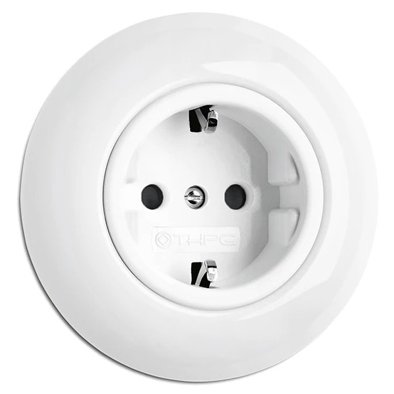 Pistorasia - Valkoiset pistorasiat ja kytkimet, THPG - 617-144-1 - 1