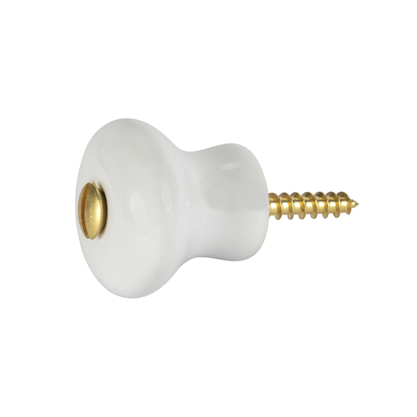 Posliininuppi posliinivedin Domus Classica - Laatikoiden ja kaappien vetimet - 102-028-61 - 1