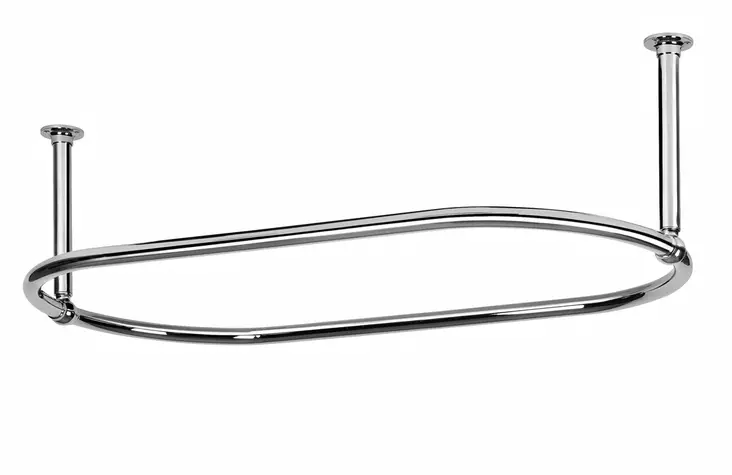 Suihkuverhotanko, kiinnitys päädyistä - Suihkuverhotangot ja lisätarvikkeet - 418-031-1 - 1