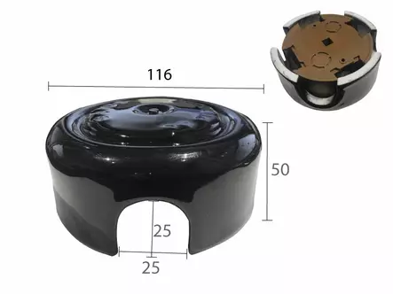 Jakorasia, musta - Jakorasiat ja asennusjohdot - 519-002-12 - 2