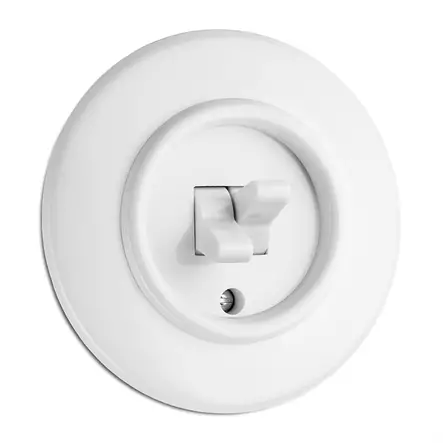 Kruunukytkin - Valkoiset bakeliittikytkimet - 516-125-22 - 2