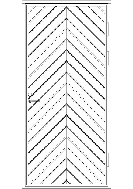 Paneloitu ulko-ovi - Paneloidut ulko-ovet - 100-903-2 - 1