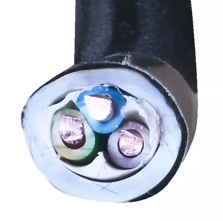 Pintavetojohto 3x1,5 (musta NYM-J) - Kankaiset pinta-asennusjohdot - 760-011-12 - 2