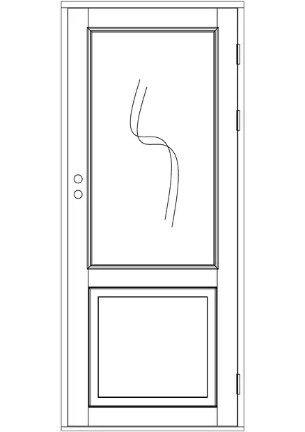 Sisäovi, ikkunallinen - Sisäovet - 100-102-2 - 1