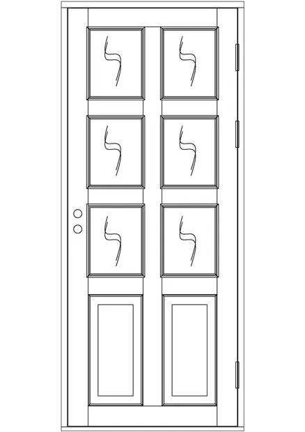 Sisäovi, ikkunallinen - Sisäovet - 100-108-2 - 1