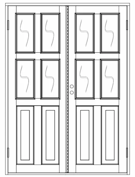 Sisäpariovet, ikkunalliset - Sisäpariovet - 100-206-12 - 1