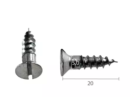Mitat - Uppokantaiset uraruuvit - 890-011-12 - 2