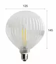 Led-poltin, kirkkaalla lasikuvulla (E27) - Polttimot - 519-042-12 - 2