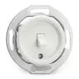 Ristikytkin - Valkoiset bakeliittikytkimet - 516-125-12 - 2