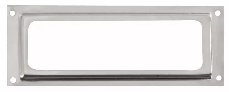 Etikettipidike, niklattu - Laatikoiden ja kaappien vetimet - 119-029-2 - 1