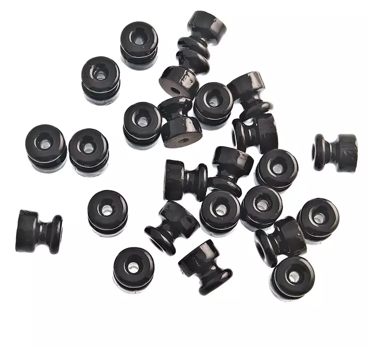 Johdonkiinnike, johdonohjain posliininen - Posliinikehykset ja lisätarvikkeet - 519-005-2 - 1