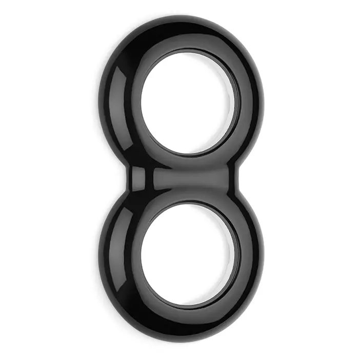 Kaksoiskehys, posliininen - Mustat pistorasiat ja kytkimet, THPG - 518-155-2 - 1