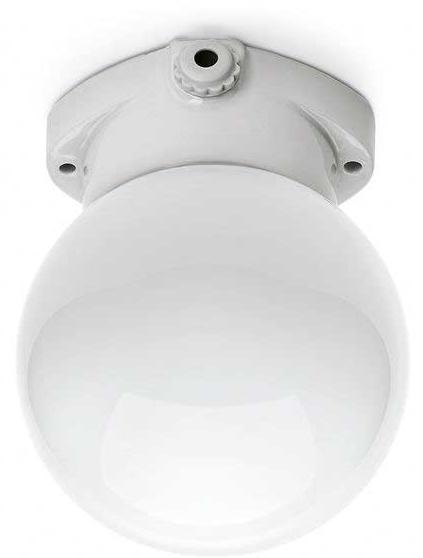 Kattovalaisin, opaalilasilla (IP54) - LISILUX -kattovalaisimet, posliiniset - 504-003-2 - 1