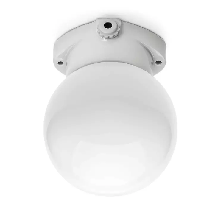 Kattovalaisin, opaalilasilla (IP54) - LISILUX -kattovalaisimet, posliiniset - 504-003-2 - 1