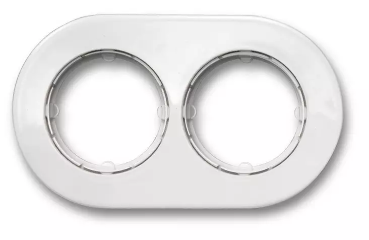 Kehys kahdelle kytkimelle/rasialle Do - Pistorasiat ja kytkimet, DO - 545-050-2 - 1