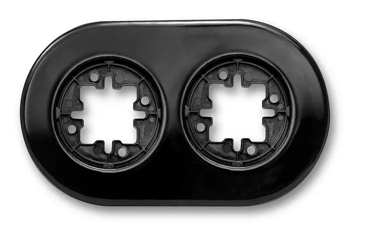 Kehys kahdelle kytkimelle / rasialle Do - Pistorasiat ja kytkimet, DO - 546-060-2 - 1